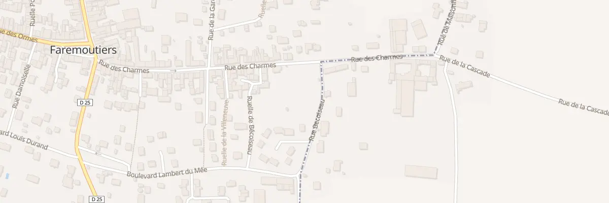 Plan du 8 Rue Becoiseau à Faremoutiers