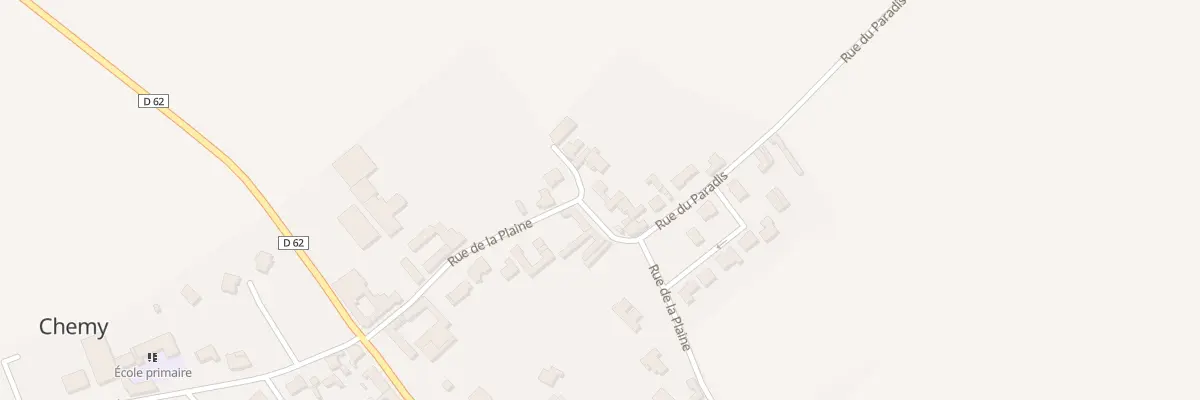 Plan du 13 Rue de la Plaine à Chemy