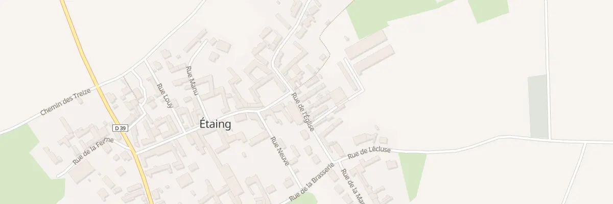 Plan du 8 Rue de l’Eglise à Étaing