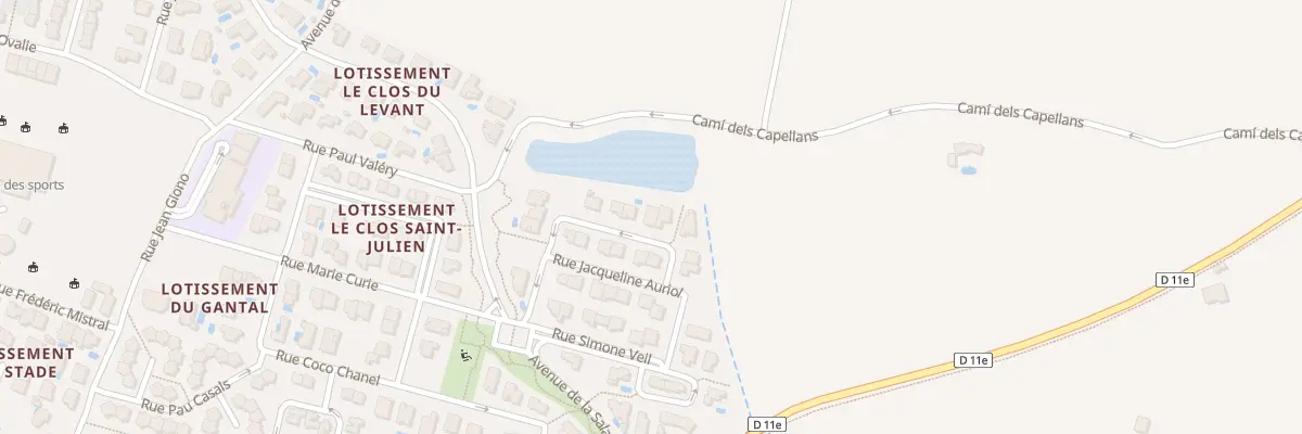 Plan du 15 Rue Camille Claudel à Torreilles