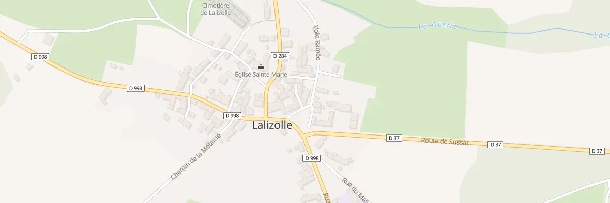 Plan du 9 Pl de la Liberté à Lalizolle