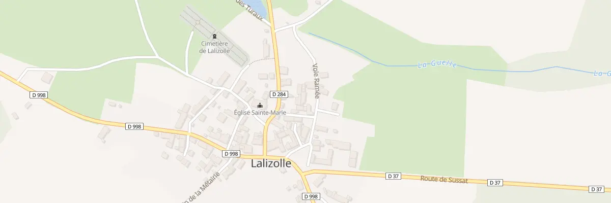Plan du 6 Voie Ramée à Lalizolle