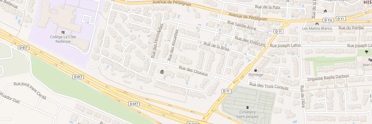 Plan du 4 Bd des Oiseaux à Canet-en-Roussillon
