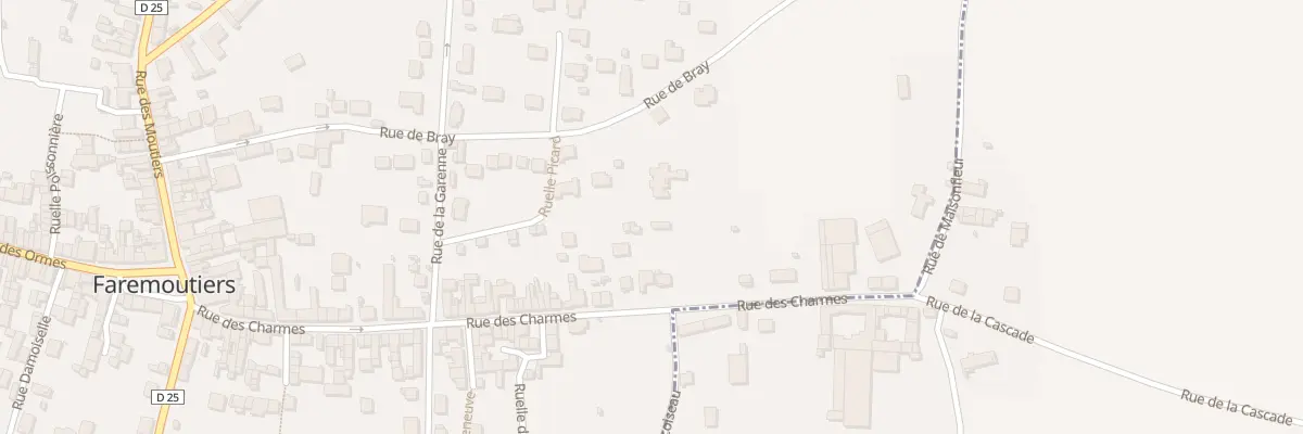 Plan du 54 Rue des Charmes à Faremoutiers