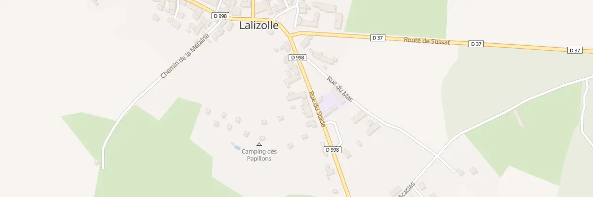 Plan du 11 Rue du Stade à Lalizolle