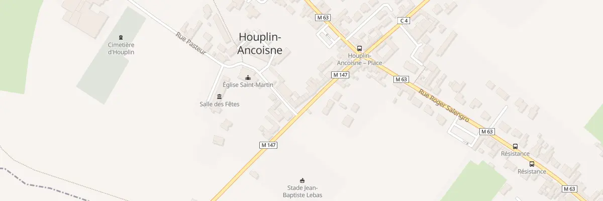 Plan du 24 Rue Jean-Baptiste Lebas à Houplin-Ancoisne