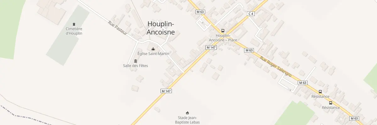 Plan du 22 Rue Jean-Baptiste Lebas à Houplin-Ancoisne