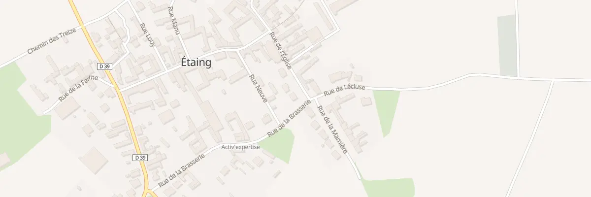 Plan du 2 Rue de l’Eglise à Étaing