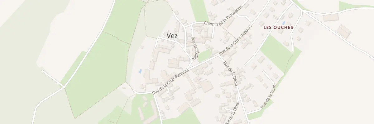 Plan du 13 Rue de la Croix Rebours à Vez