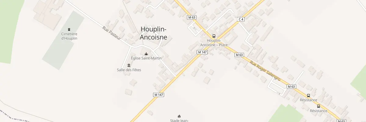 Plan du 20 Rue Jean-Baptiste Lebas à Houplin-Ancoisne