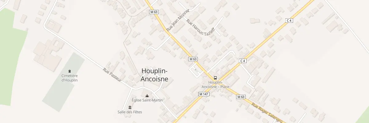 Plan du 401 Rue Roger Salengro à Houplin-Ancoisne