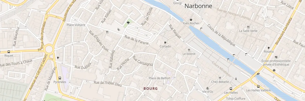 Plan du 2 Rue Marceau à Narbonne