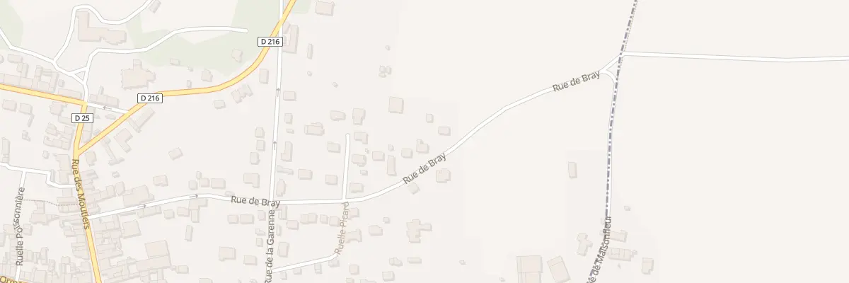 Plan du 34 Rue du Bray à Faremoutiers
