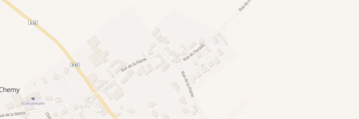 Plan du 1 Rue du Paradis à Chemy