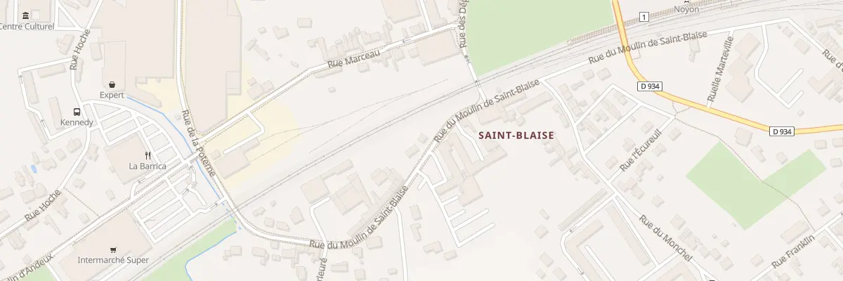 Plan du 287 Rue du Moulin St Blaise à Noyon