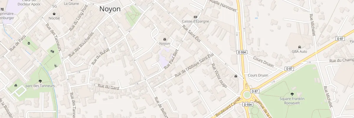 Plan du 5 Rue Paul Bert à Noyon