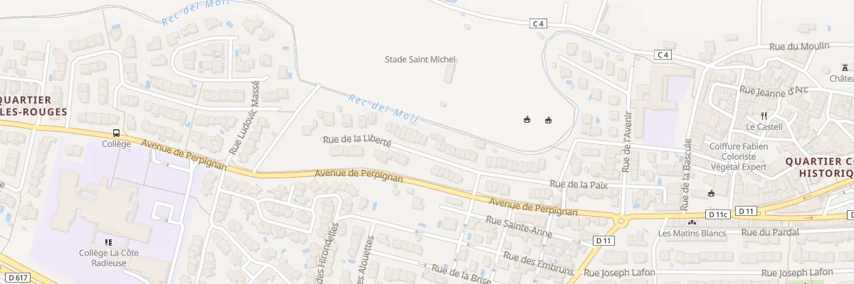 Plan du 40 Rue de la Liberté à Canet-en-Roussillon