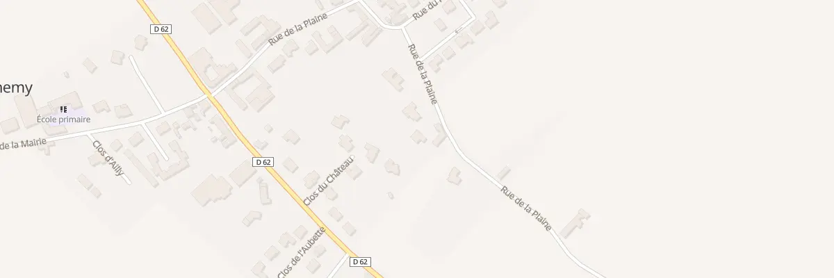 Plan du 18 Rue de la Plaine à Chemy