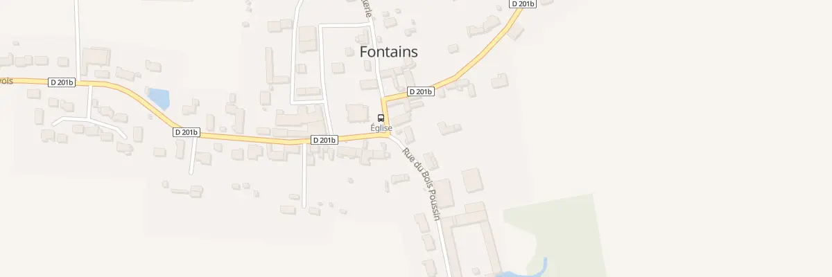 Plan du 1 Rue du Bois Poussin à Fontains