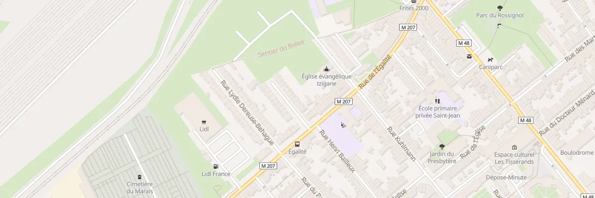 Plan du 6 Rue du Maire E Dereuse à Lille