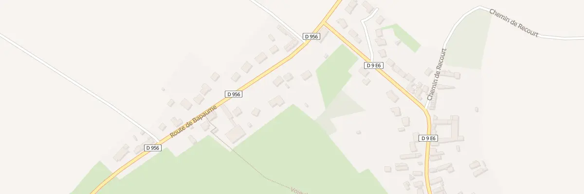 Plan du 7 Rte de Bapaume à Dury