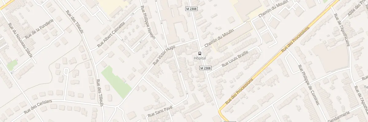 Plan du 3 Rue Sans Pavé à Comines