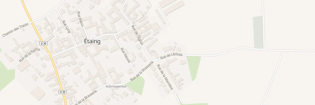 Plan du 1 Rue de l’Eglise à Étaing