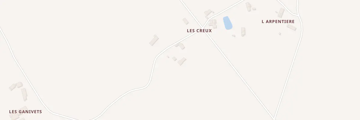 Plan du 204 Les Creux à Saint-Privé