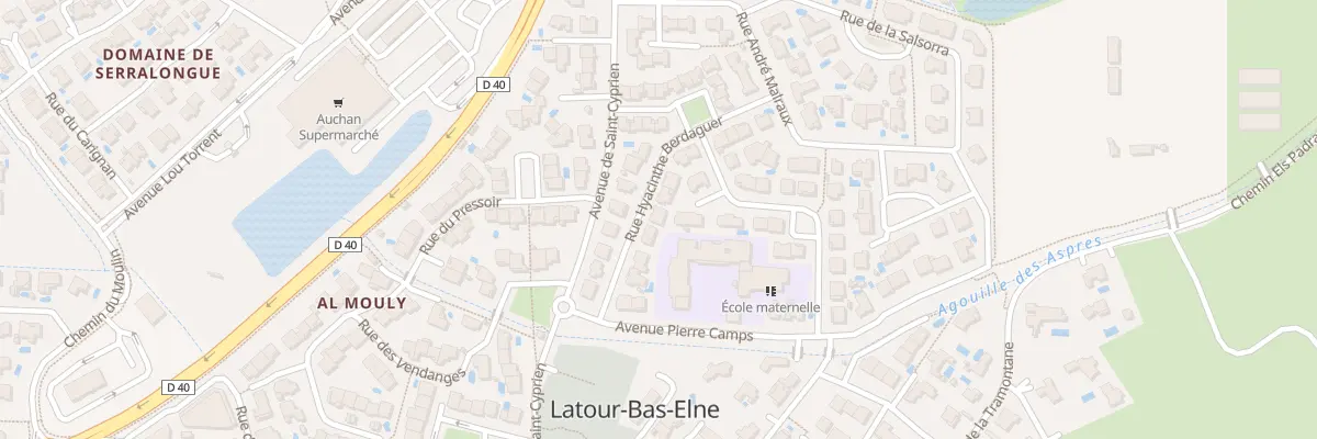 Plan du 8 Rue Hyacinthe Berdaguer à Latour-Bas-Elne