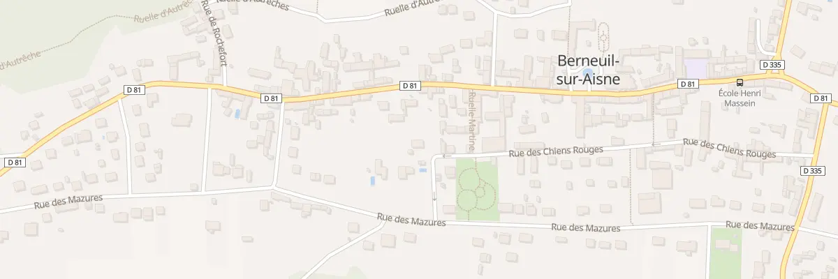 Plan du 14 Rue des Chiens Rouges à Berneuil-sur-Aisne