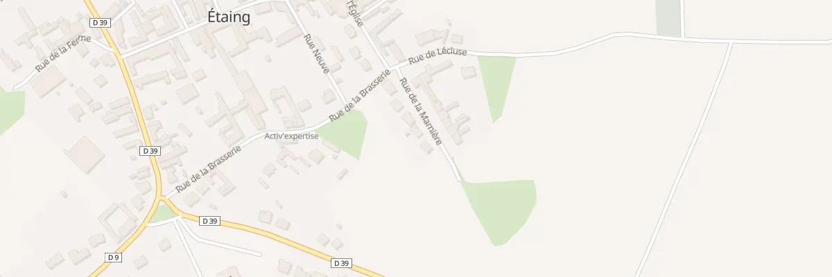 Plan du 9 Rue de la Marnière à Étaing