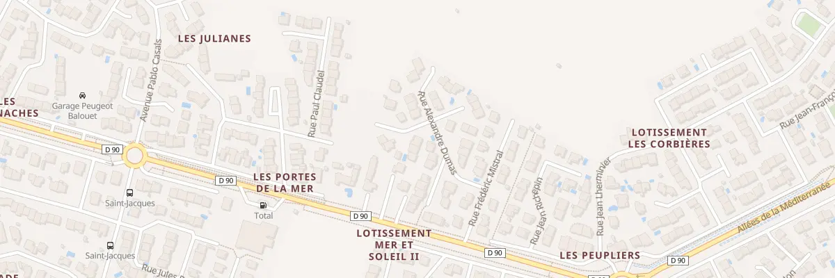 Plan du 1 Rue Alphonse Daudet à Saint-Laurent-de-la-Salanque