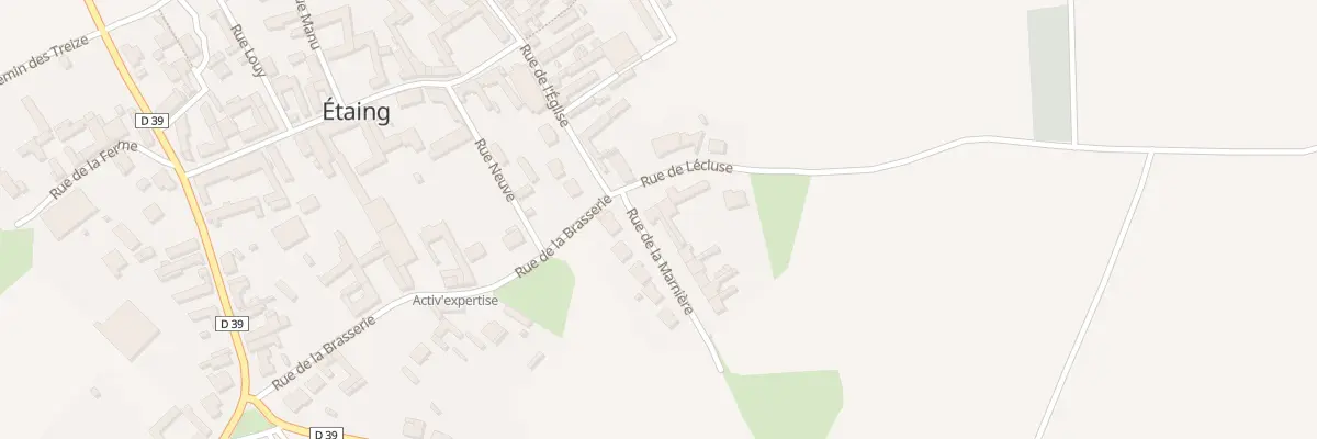 Plan du 2 Rue de la Marnière à Étaing