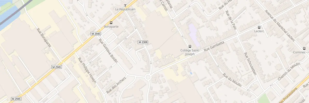Plan du 45 Rue de Quesnoy à Comines