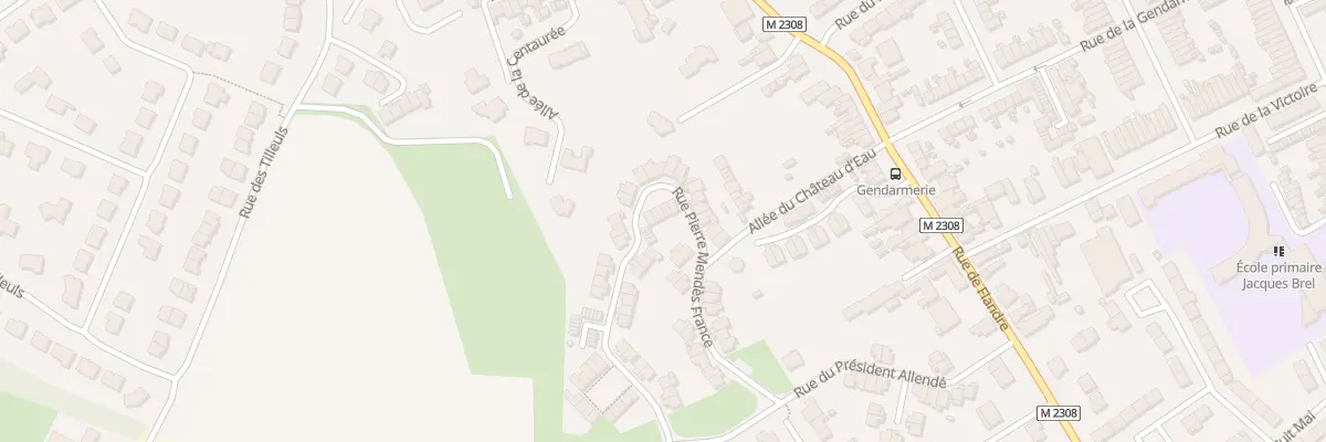 Plan du 25 Rue Pierre Mendès France à Comines