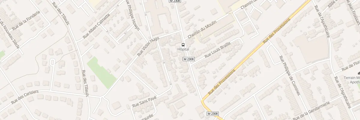 Plan du 94 Rue de Quesnoy à Comines