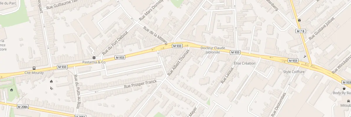 Plan du 10 Rue Albert Thomas Lomme à Lille