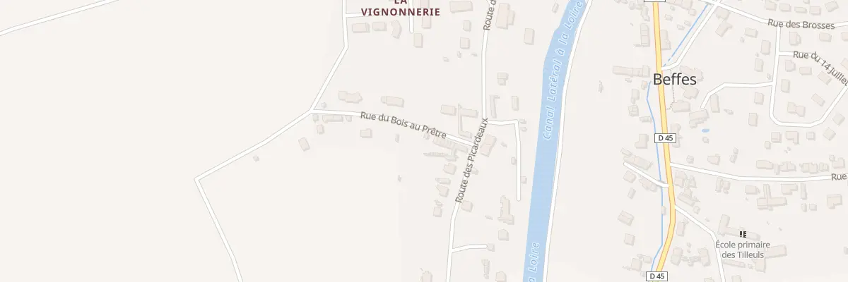 Plan du 7 Rue du Bois au Prêtre à Beffes