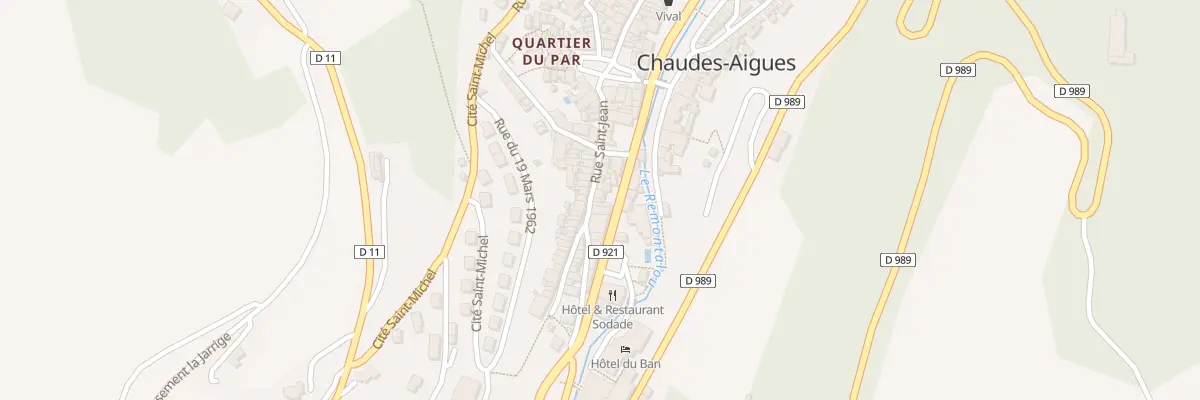 Plan du 23 Rue Saint-jean à Chaudes-Aigues
