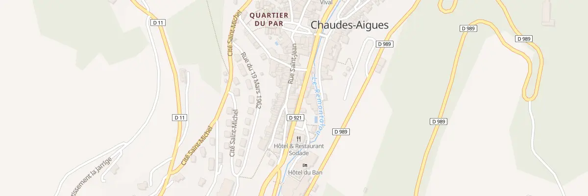 Plan du 27 Rue Saint-jean à Chaudes-Aigues