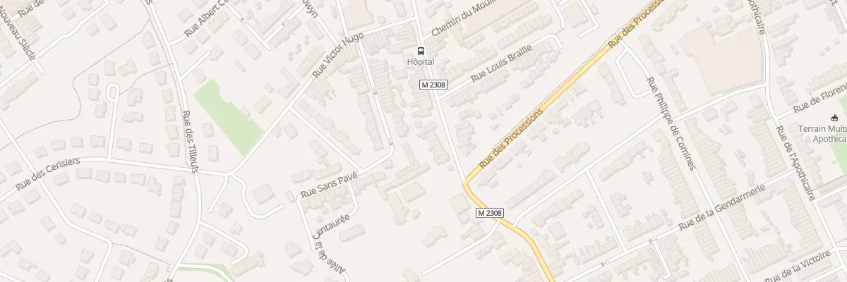 Plan du 110 Rue de Quesnoy à Comines