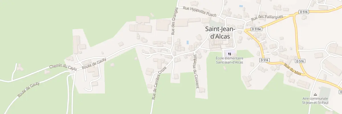 Plan du 5020 Saint Jean d’Alcas à Saint-Jean-et-Saint-Paul