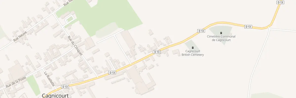 Plan du 42 Rue du Général de Gaulle à Cagnicourt