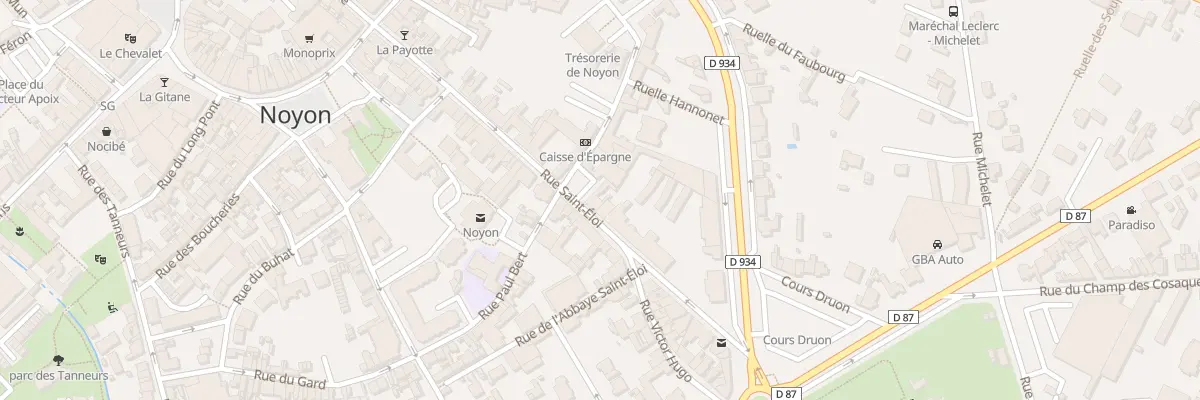 Plan du 33 Rue Saint Eloi à Noyon