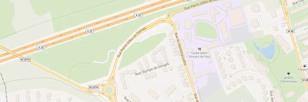 Plan du 16 Rue Olympe de Gouges à Loos