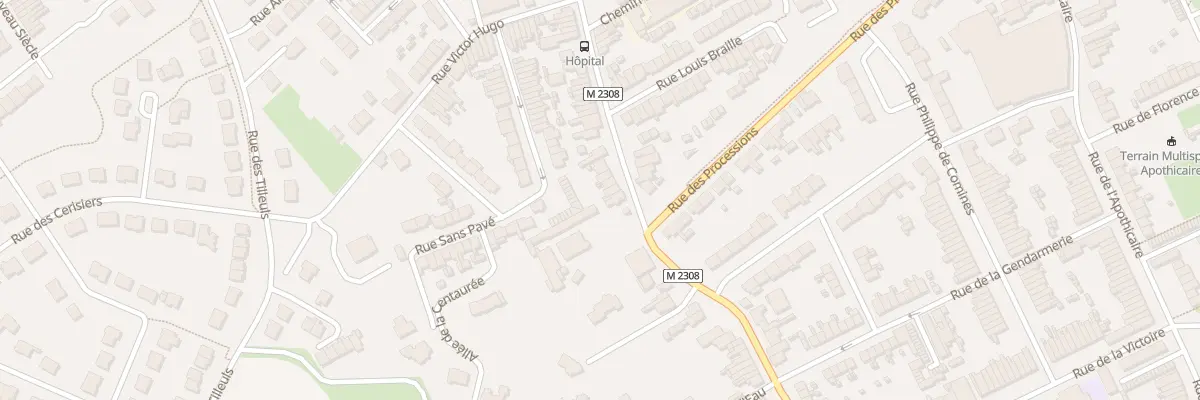 Plan du 116 Rue de Quesnoy à Comines