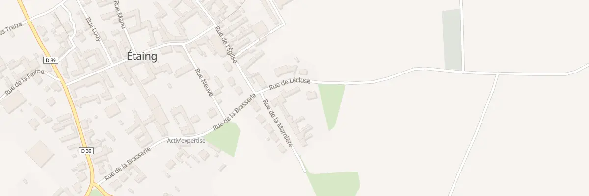 Plan du 2 Rue de Lecluse à Étaing