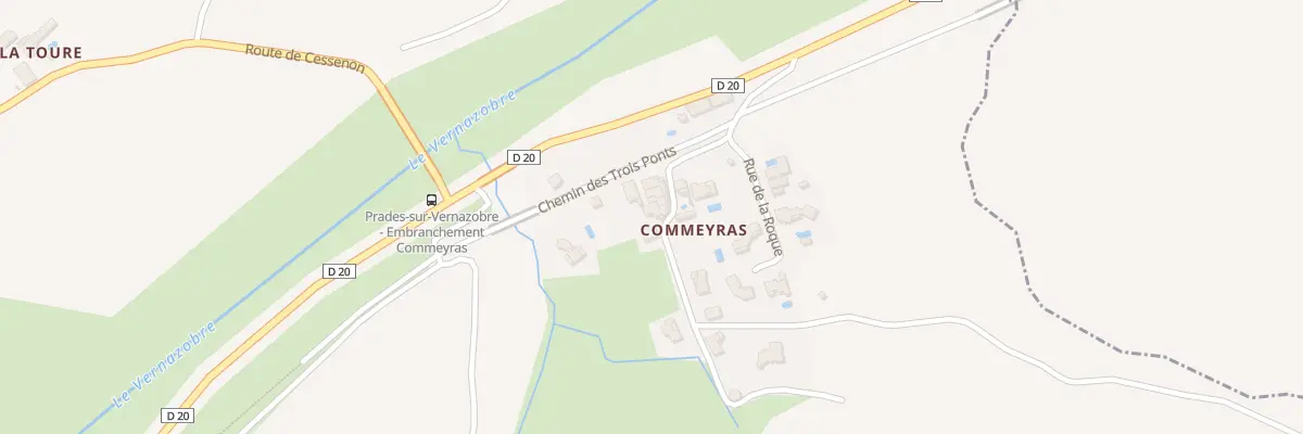 Plan du 5065F Commeyras à Prades-sur-Vernazobre