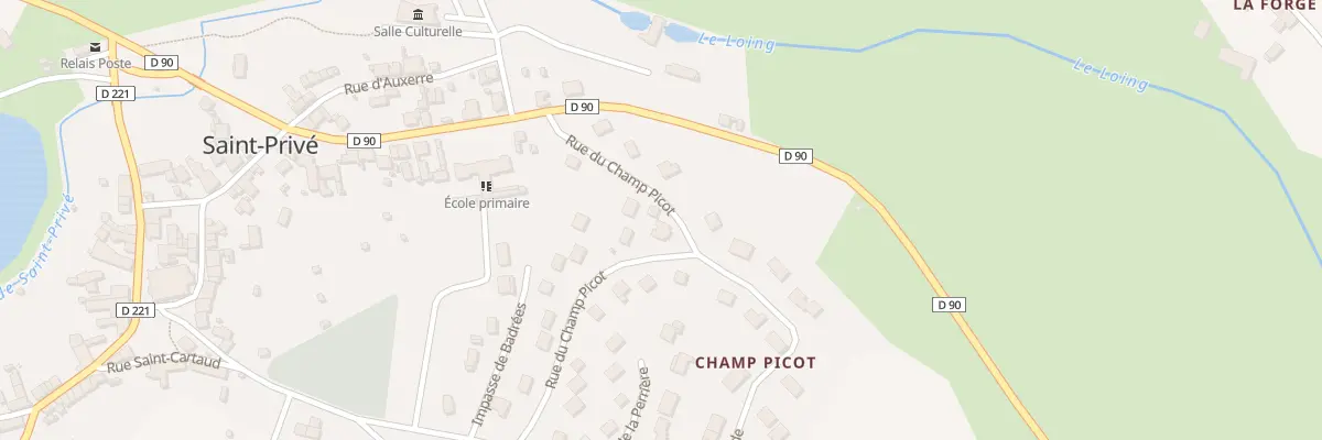 Plan du 6 Rue du Champ Picot à Saint-Privé