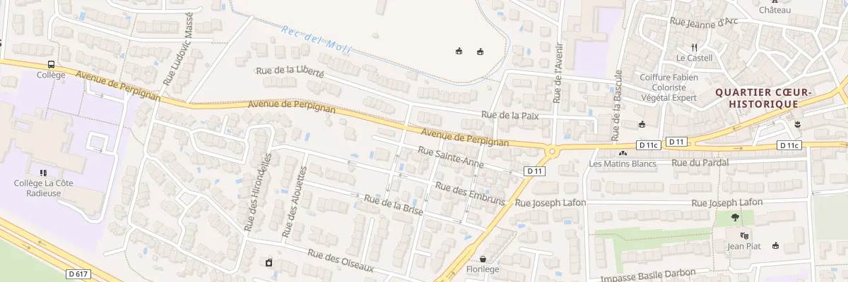 Plan du 12B Rue Sainte Anne à Canet-en-Roussillon